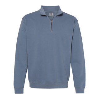 Custom Embroidered Comfort Colors - Garment-Dyed Quarter Zip Sweatshirt