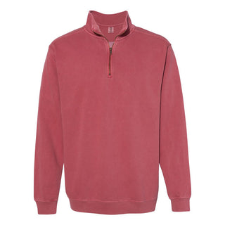 Custom Embroidered Comfort Colors - Garment-Dyed Quarter Zip Sweatshirt