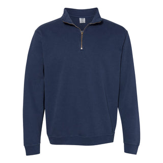 Custom Embroidered Comfort Colors - Garment-Dyed Quarter Zip Sweatshirt