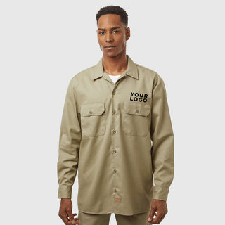 Custom Embroidered Dickies - Long Sleeve Work Shirt