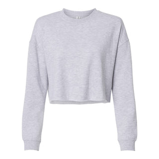 Custom Printed Independent Trading Co. - Women's Lightweight Crop Crewneck Sweatshirt