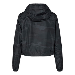 Custom Printed Independent Trading Co. - Women's Lightweight Quarter-Zip Pullover Crop Windbreaker