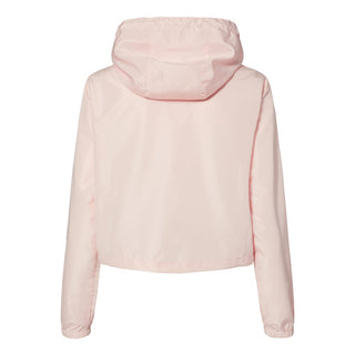 Custom Printed Independent Trading Co. - Women's Lightweight Quarter-Zip Pullover Crop Windbreaker