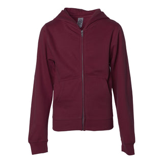 Custom Embroidered Independent Trading Co. - Youth Midweight Full-Zip Hooded Sweatshirt