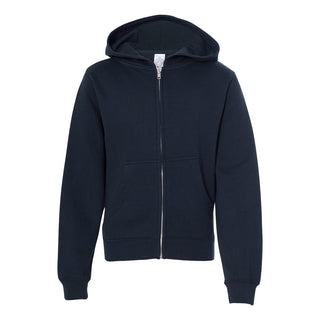 Custom Embroidered Independent Trading Co. - Youth Midweight Full-Zip Hooded Sweatshirt