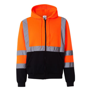 Custom Embroidered Kishigo - Hi-Vis Full-Zip Hooded Sweatshirt