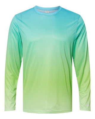 Custom Printed Paragon - Barbados Performance Pin Dot Long Sleeve T-Shirt - 225