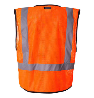 Custom Printed Kishigo - Economy Single Pocket Hook-and-Loop Mesh Vest
