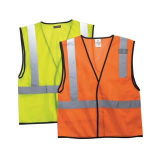 Custom Printed Kishigo - Economy Single Pocket Hook-and-Loop Mesh Vest
